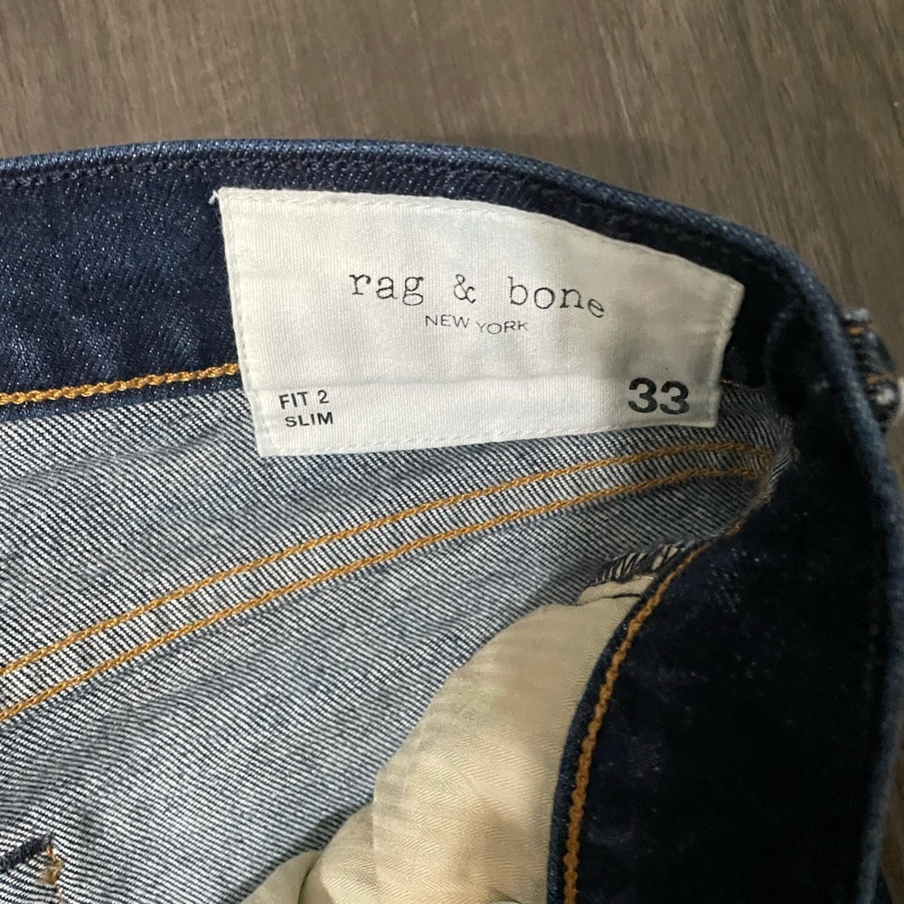 Rag & Bone Navy Blue Jeans Size 33 Fit 2